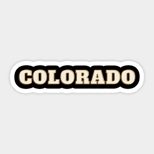 Colorado State Lettering Sticker